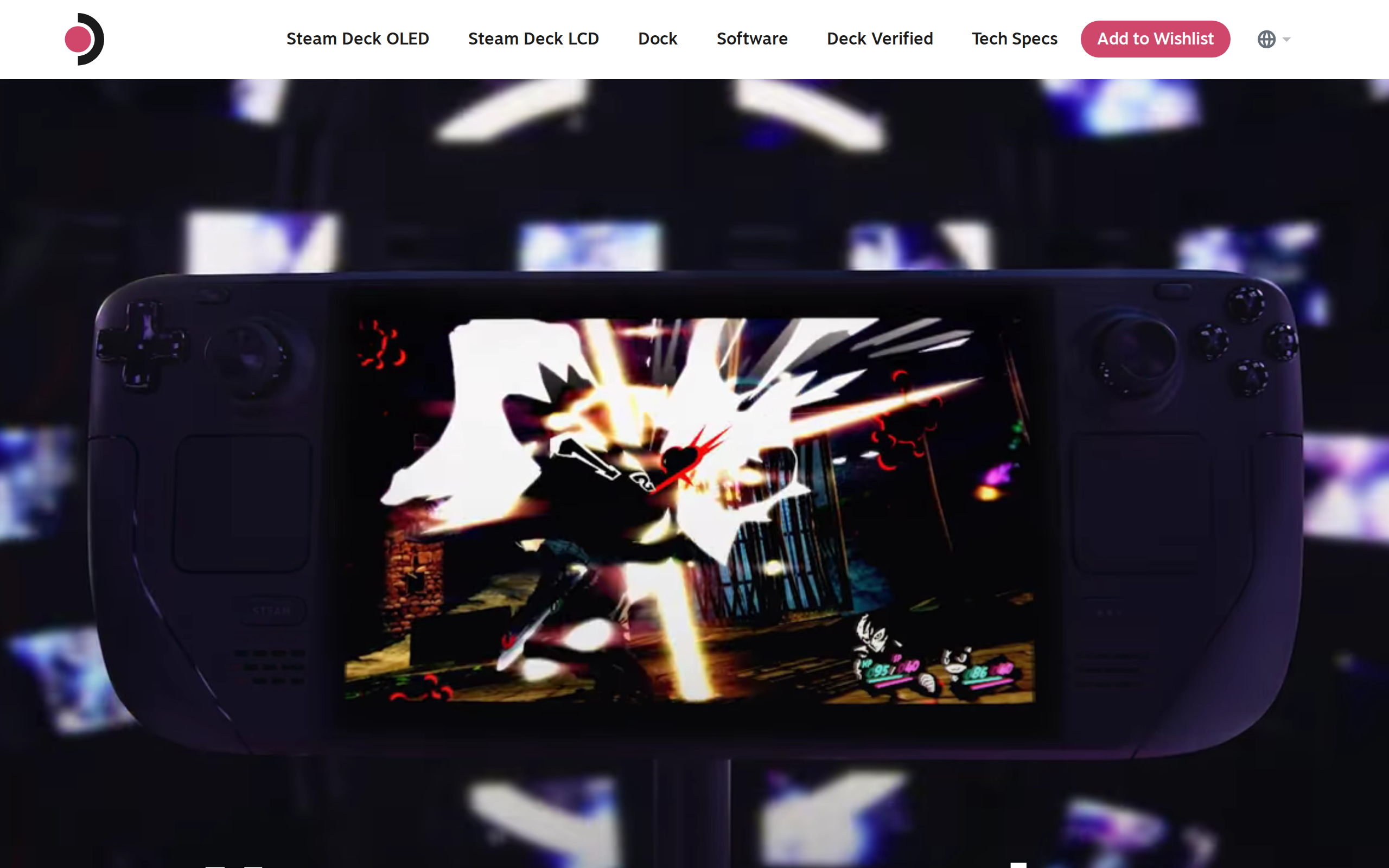 The steamdeck.com home page