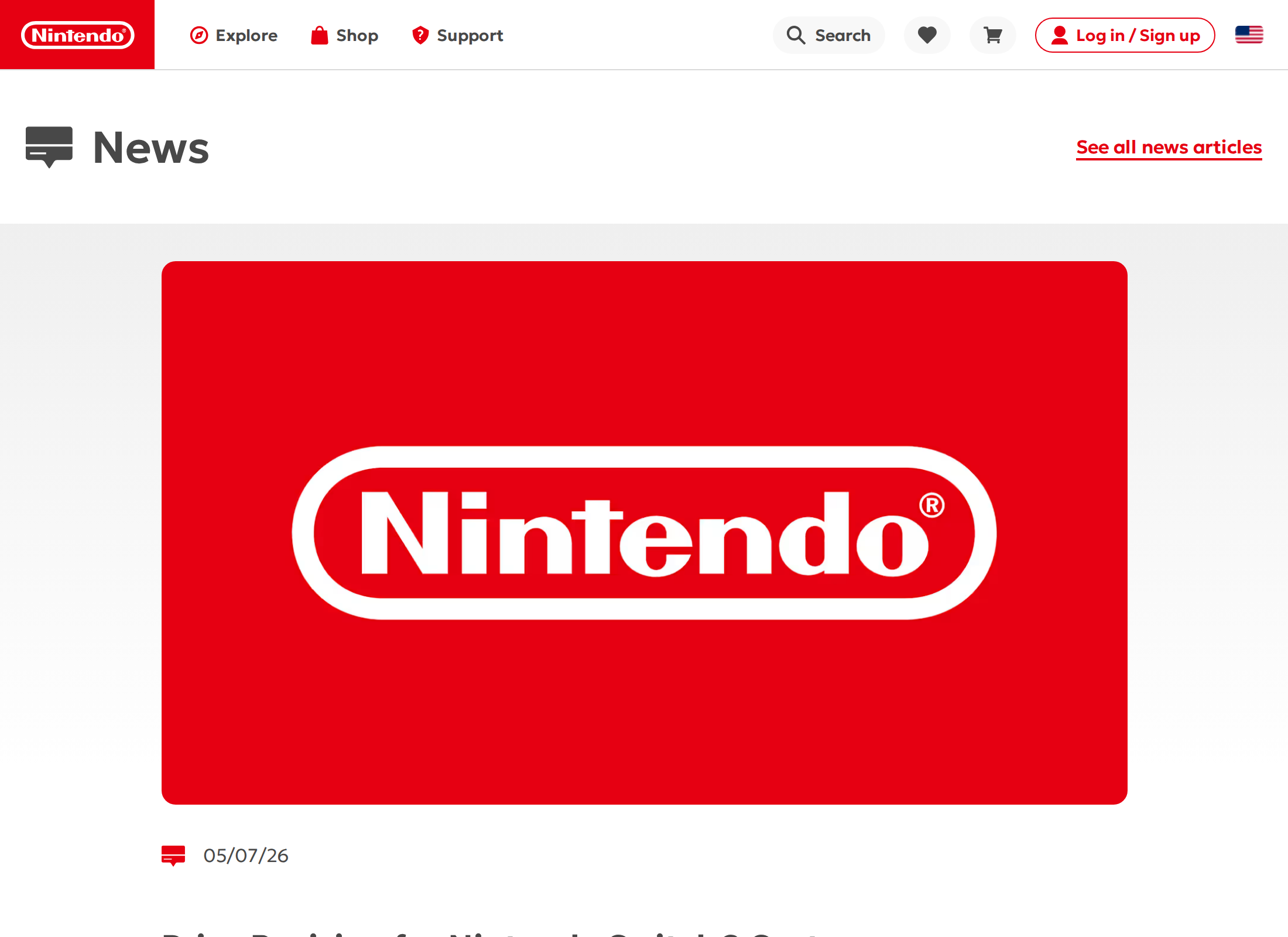 Nintendo's news post titled Price Revision for Nintendo Switch 2 System